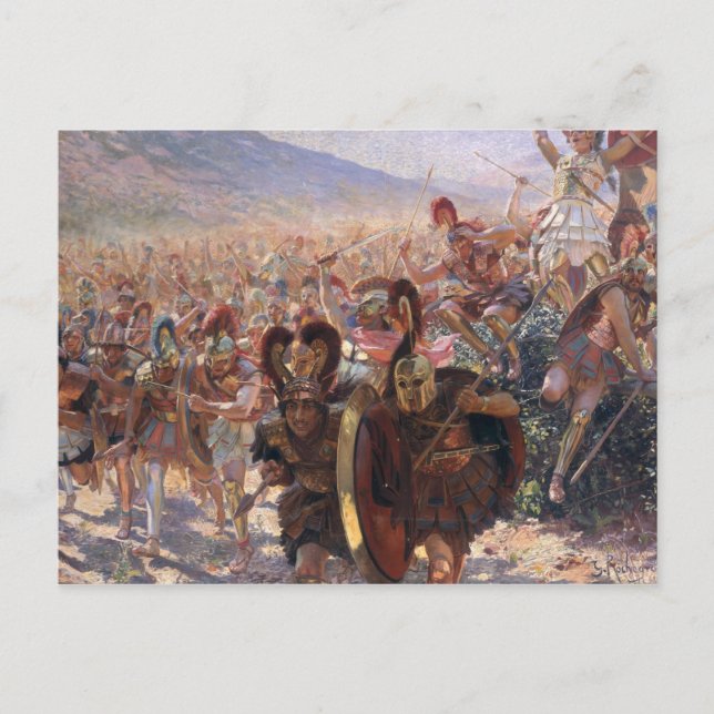 Ancient Warriors Postcard (Front)