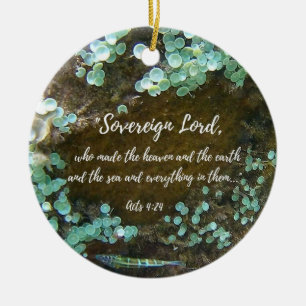 Ancient Waters Ceramic Ornament