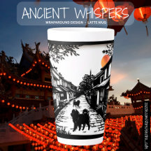 ANCIENT WHISPERS Chow Latte Mug