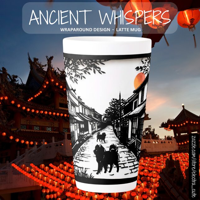 ANCIENT WHISPERS Chow Latte Mug (Creator Uploaded)