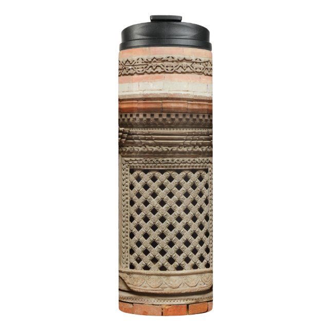 Ancient window in Nasal Chowk Courtyard of Hanuman Thermal Tumbler (Front)