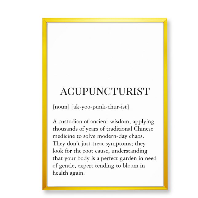 Ancient Wisdom Acupuncture Wall Art Wall Chart (Acupucture clinic wall decor art,  acupuncture wall chart)