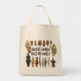 Ancient Women Rock My World Grocery Tote