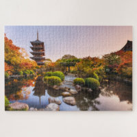 Ancient Wooden Pagoda To-ji Temple Kyoto Japan