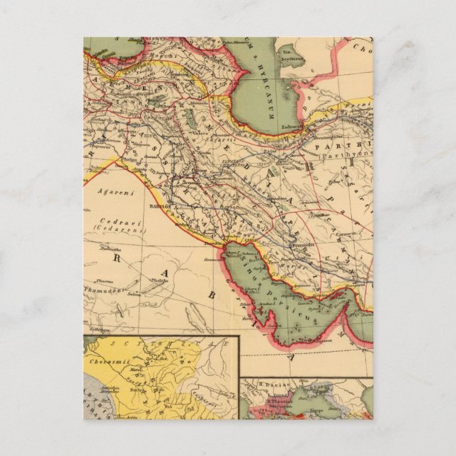 Ancient world empires of the Persians,Macedonians Postcard (Front)