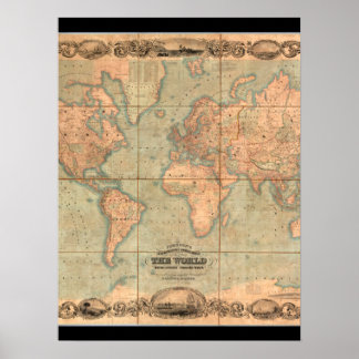 Ancient World Map 4 Poster