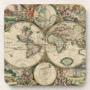 Ancient World Map Coaster