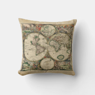 Ancient World Map Cushion