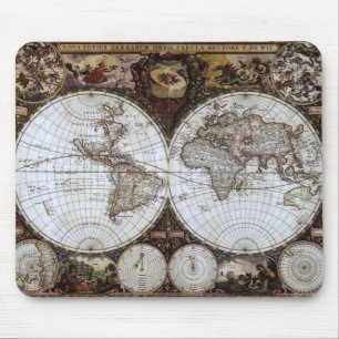 Ancient World Map Mouse Mat