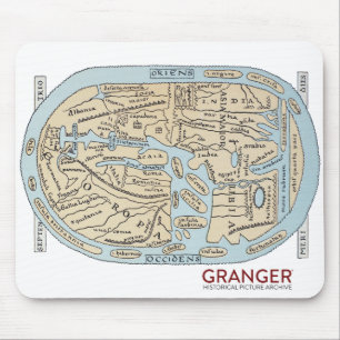 Ancient World Map Mouse Pad