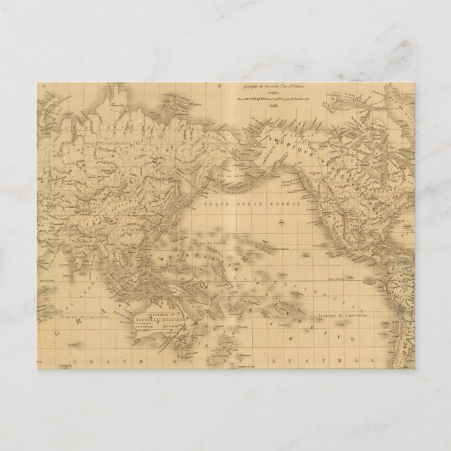 Ancient World Map Postcard (Front)