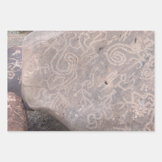 ancient writings wrapping paper sheet (Front)