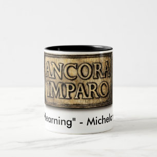 ancora imparo Two-Tone coffee mug