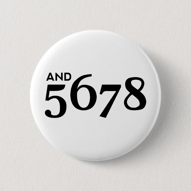 And 5678 6 cm round badge (Front)