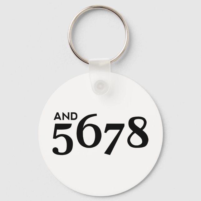 And 5678 key ring (Front)