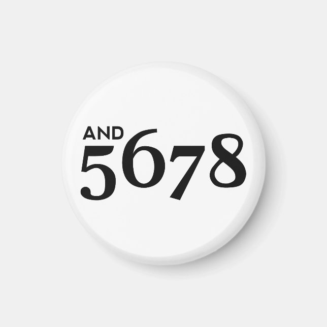 And 5678 magnet (Front)