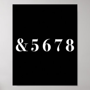 And 5678 Minimalist Dance Cheerleading  Poster