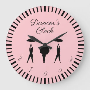 ...and 5, 6, 7, 8! Dancer's Large Clock
