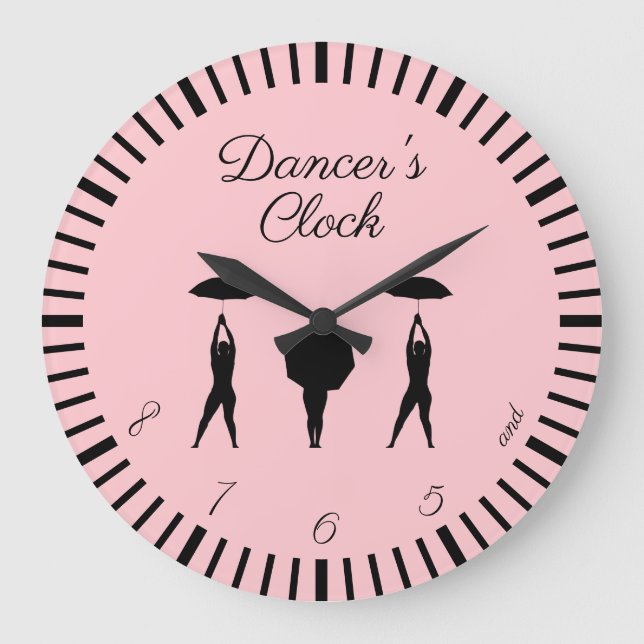 ...and 5, 6, 7, 8! Dancer's Large Clock (Front)