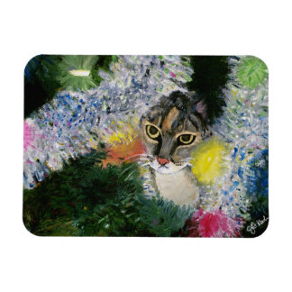 And a Cat In a Christmas Tree Magnet