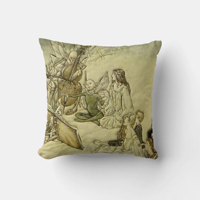 And a Fairy Song - Arthur Rackham Cushion (Front)