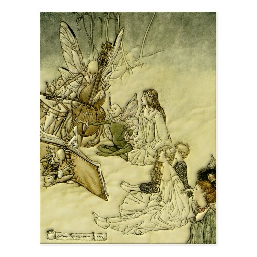 Image of And a Fairy Song - Arthur Rackham Postcard