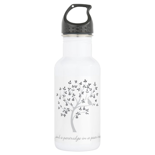 And a partridge in a pear tree 532 ml water bottle (Front)