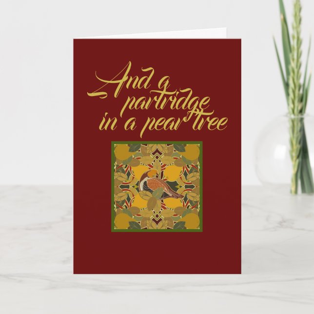 And a Partridge in a Pear Tree Christmas Card (Front)