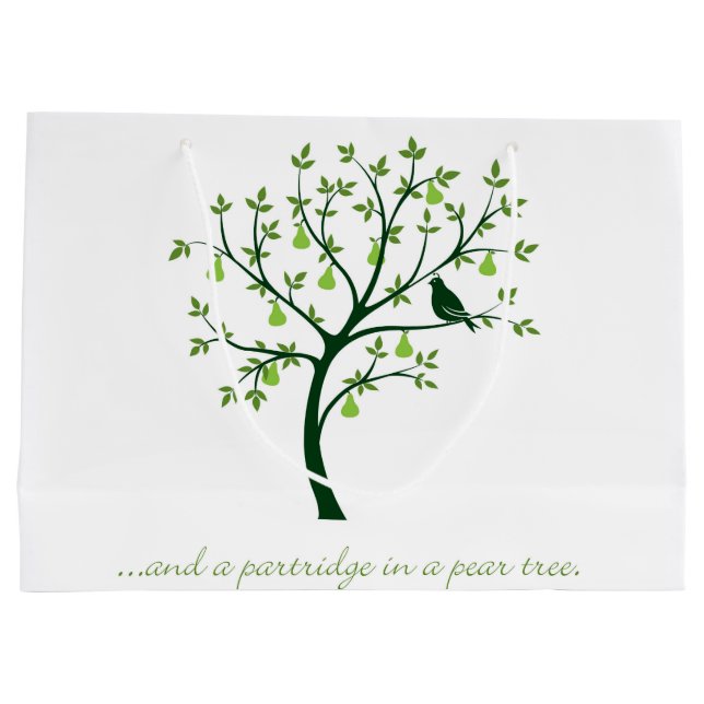 And a partridge in a pear tree large gift bag (Back)