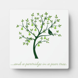 And a partridge in a pear tree plaque