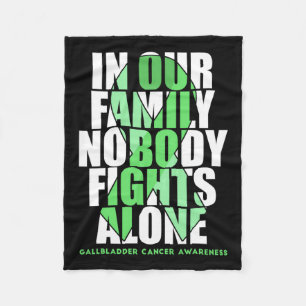And Bile Duct Cancer Awareness Supporter Fighter  Fleece Blanket