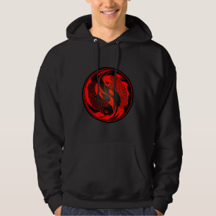 And Black Yin Yang Koi Fish Hoodie