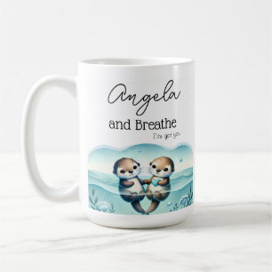 And Breathe Otter Friendship Personalised Mug