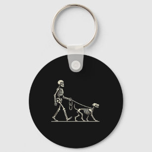 And Dog Lazy Halloween Costume Funny Skull Pet Key Ring