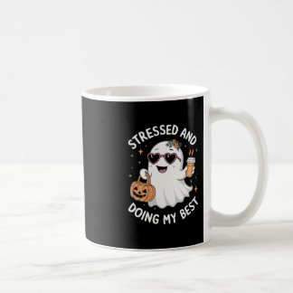 And Doing My Best Funny Ghost Halloween Coffee Mug