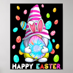 And Easter Bunny Spring Gnome Easter Poster