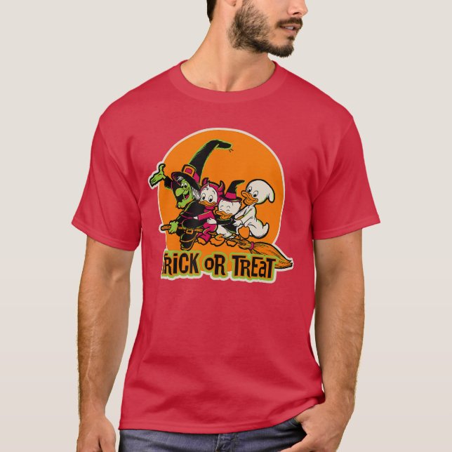 And Friends Halloween Trick Or Treat Witch T-Shirt (Front)