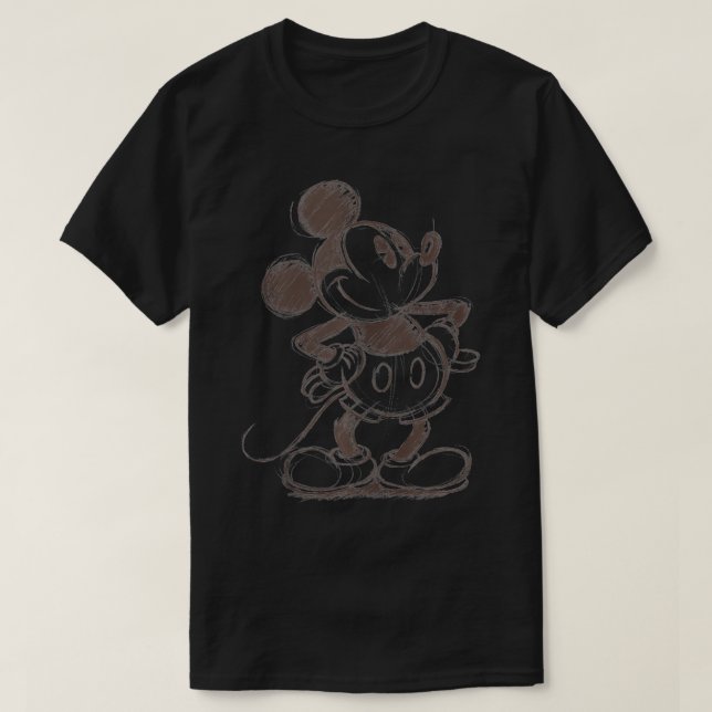And Friends  Mouse Sketch Portrait  T-Shirt (Design Front)