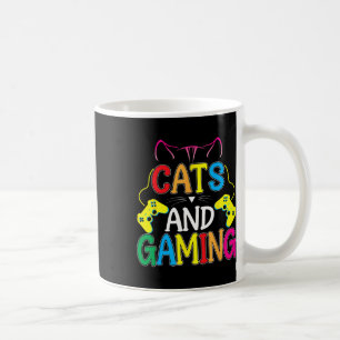 And Gaming For The Cat Lover Gamer Video Game Play Coffee Mug
