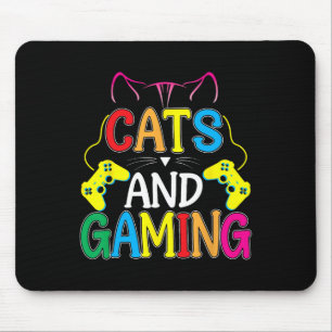 And Gaming For The Cat Lover Gamer Video Game Play Mouse Mat