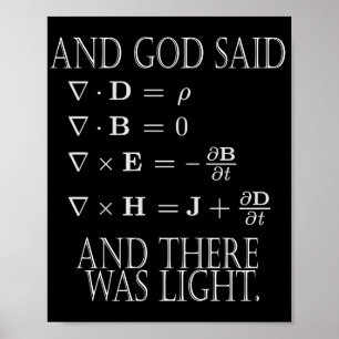 And God Said Maxwell Equation  Poster