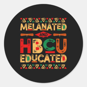 And Hbcu Educated Africa Pride Black History Month Classic Round Sticker