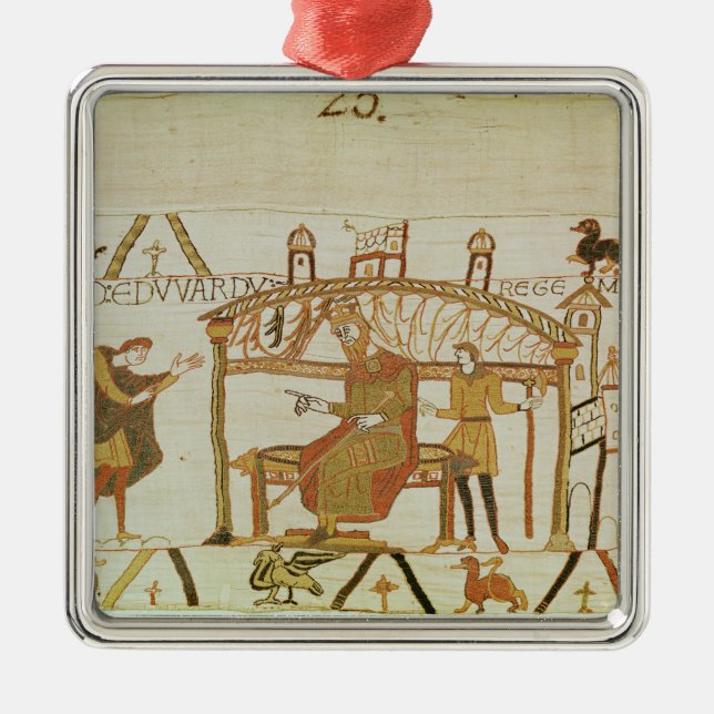And he comes before King Edward Metal Tree Decoration (Front)