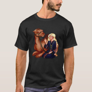And Her Camelid Blonde Middle East Desert Love T-Shirt