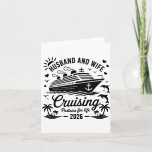 And Husband Wife Cruise Vacation Couple Card