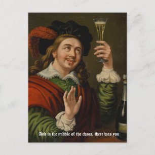 And in the middle of the chaos, there was you postcard