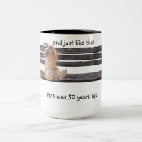 And Just Like That Rabbit on a bench Mug