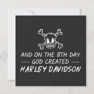 And on the 8th day God created Harley Davidson Card