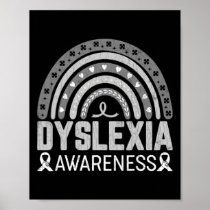 And Read Funny Dyslexia Awareness Graphic  Poster