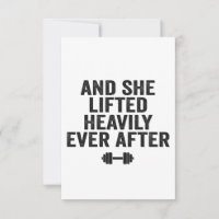 And She Lifted Heavily Ever After Funny Fitness